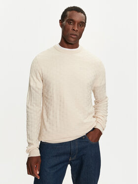 Brave Soul Brave Soul Sweter MK-248BURKE Beżowy Regular Fit