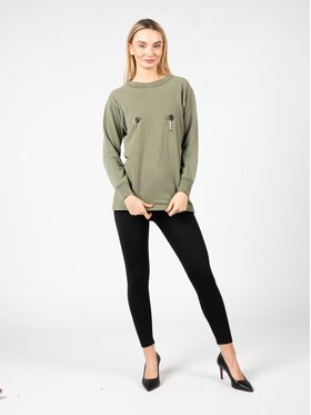 PINKO PINKO Mikina 1S100B Y7QQ Zelená Oversize