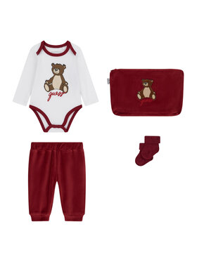 Guess Guess Комплект боди, панталони и чорапи H6BG09 K6028 Бордо Regular Fit