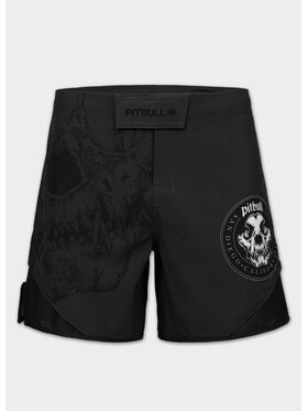 PITBULL PITBULL Szorty sportowe SKULL LOGO Szary Regular Fit