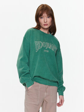 BDG Urban Outfitters BDG Urban Outfitters Суитшърт BDG EMBROIDERED SWEAT 76470806 Зелен Oversize