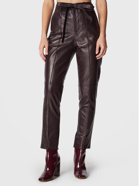 Custommade Custommade Pantalon en cuir Pippin 999418528 Violet Regular Fit