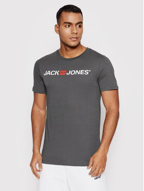 Jack&Jones Jack&Jones Тишърт Corp Logo 12137126 Сив Slim Fit