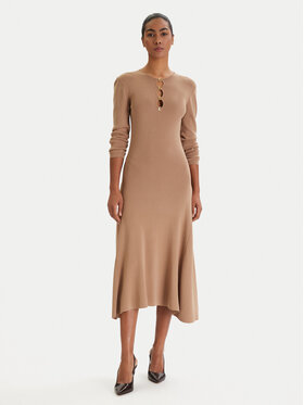 KARL LAGERFELD KARL LAGERFELD Strickkleid B1W13003 Beige Regular Fit