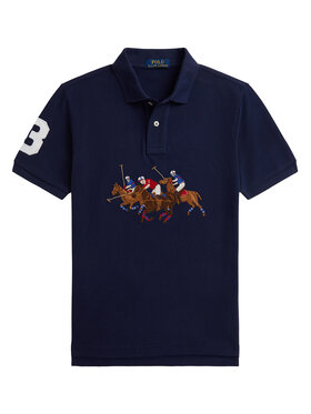Polo Ralph Lauren Polo Ralph Lauren Тениска с яка и копчета 323A95752001 Тъмносин Regular Fit