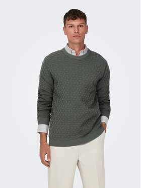 Only & Sons Only & Sons Džemper 22026559 Siva Regular Fit