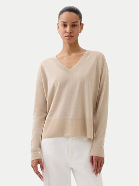 Gap Gap Pulover 854769-02 Bej Relaxed Fit