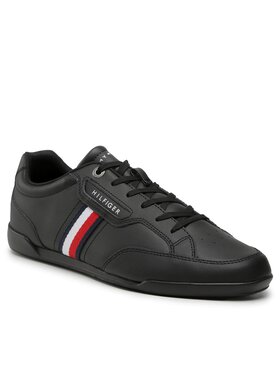 Tommy Hilfiger Tommy Hilfiger Snīkeri Classic Lo Cupsole Leather FM0FM04277 Melns