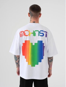 Machinist Machinist T-Shirt Koszulka Z Krótkim Rękawem Oversize Biała Machinist Mchnst Love S Biały Oversize