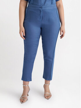 Fiorella Rubino Fiorella Rubino Pantaloni di tessuto P121T004816N024 Blu Regular Fit