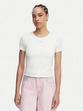 Tommy Jeans Tommy Jeans Majica Athleisure Metal DW0DW22284 Bela Slim Fit