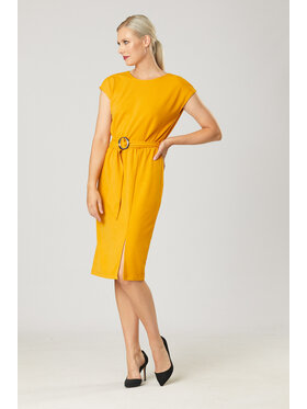 QUIOSQUE QUIOSQUE Sukienka codzienna STRONG HIT NEW DRESS Żółty Regular Fit