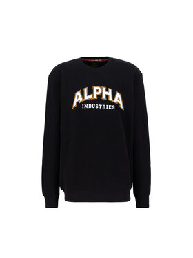 Alpha Industries Alpha Industries Bluza College Sweatshirt Czarny Loose Fit