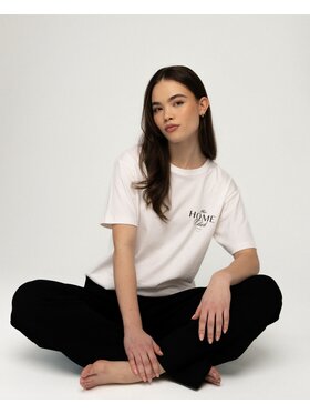 Le Songe Le Songe T-Shirt T-SHIRT HOME Biały Oversize