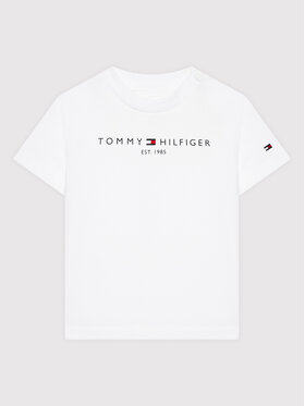 Tommy Hilfiger Tommy Hilfiger T-Shirt Baby Essential KN0KN01487 Biały Regular Fit