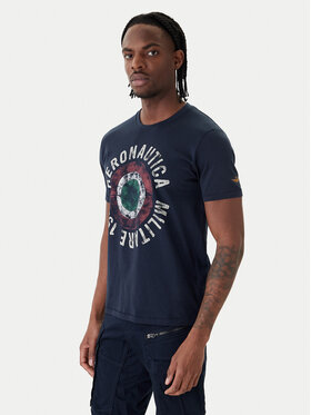 Aeronautica Militare Aeronautica Militare Tričko 261TS2538UJ00727 Tmavomodrá Regular Fit
