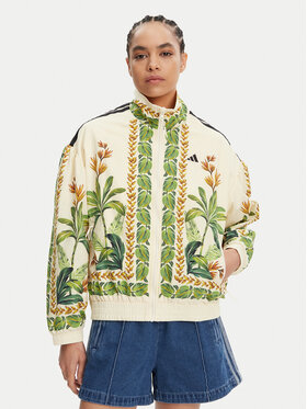 adidas adidas Kurtka bomber FARM JD6304 Beżowy Loose Fit