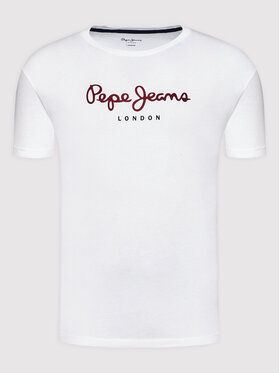 Pepe Jeans T-shirt Eggo PM508208 Bijela Regular Fit