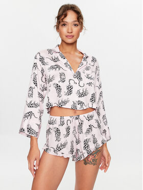 Hunkemöller Hunkemöller Pyžamový top 203159 Ružová Comfortable Fit