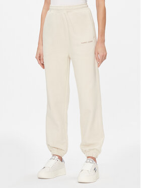 Tommy Jeans Tommy Jeans Долнище анцуг Classics DW0DW17309 Бежов Relaxed Fit