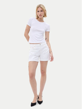 Gap Gap Džínové šortky 607134-00 Bílá Slim Fit