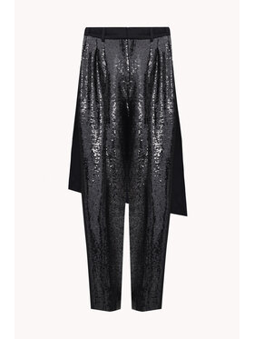 Epuzer Epuzer Pantaloni di tessuto Othon sequin Nero Standard Fit
