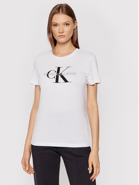 Calvin Klein Jeans Calvin Klein Jeans Тишърт J20J207878 Бял Regular Fit
