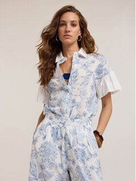 Motivi Motivi Koszula 5243Q000811N0S1 Turkusowy Regular Fit