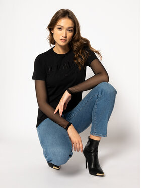 Iceberg Iceberg Majica 19II2P0F09A6331 Črna Regular Fit