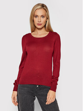 Vero Moda Vero Moda Svetr Felicity 10231475 Bordó Regular Fit