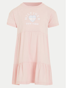 Tommy Hilfiger Tommy Hilfiger Ежедневна рокля Heart KG0KG07926 M Розов Regular Fit