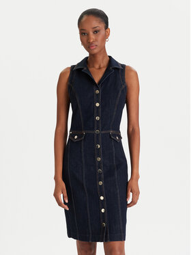 Guess Guess Jeanskleid W5YK24 D5PW1 Dunkelblau Regular Fit