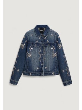 Desigual Desigual Giacca di pelle CHAQ_ESPEJOS Blu Casual Fit