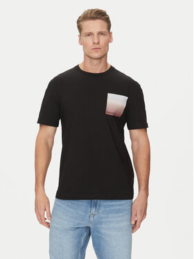 Calvin Klein Calvin Klein Tricou Ombre Bonded K10K114164 Negru Regular Fit