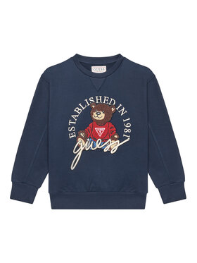Guess Guess Bluza H5YJ00 KAX74 Granatowy Oversize