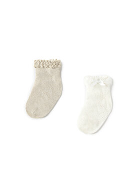 Mayoral Mayoral 2er-Set hohe Kindersocken 10872 Beige