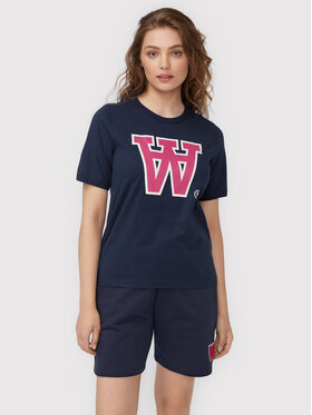 Wood Wood Wood Wood T-Shirt Fia 10232509-211 Tmavomodrá Regular Fit
