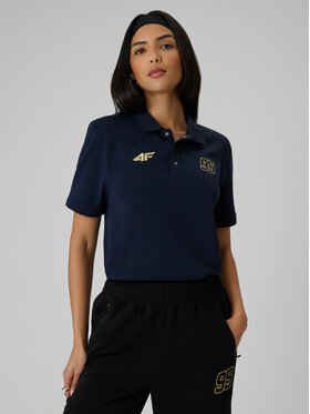 4F 4F Polo MOTOSPORTS 2026 Granatowy Regular Fit