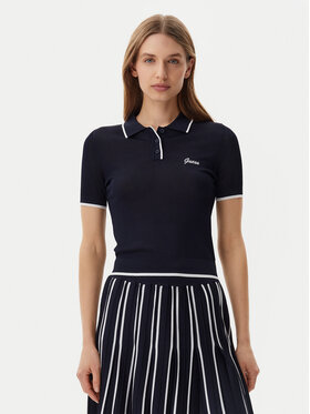 Guess Guess Поло V5GP00Z3D60 Cиній Slim Fit