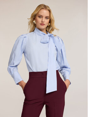 Motivi Motivi Bluzka 2042Q001947N0S1 Turkusowy Regular Fit