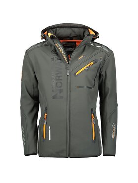 Geographical Norway Geographical Norway Kurtka softshell WY8027H/GN/Dark Grey / Orange Szary Regular Fit