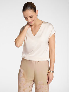Elena Mirò Elena Mirò Bluzka 2002P000221N002 Biały Regular Fit