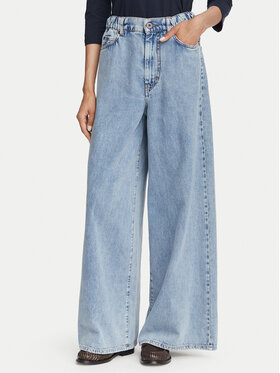 Weekend Max Mara Weekend Max Mara Teksad Zattera 2625186031 Sinine Wide Leg