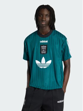adidas adidas Koszulka techniczna 162208 Zielony Loose Fit