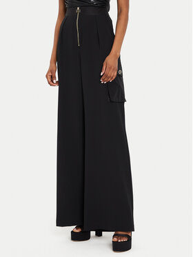 Rinascimento Rinascimento Stoffhose CFC0119837003 Schwarz Relaxed Fit