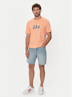 Gap Majica 570044-06 Oranžna Regular Fit