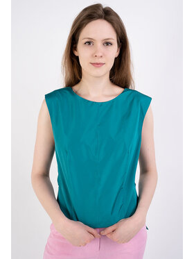 PINKO PINKO Top Ramones 1 Turkusowy Regular Fit