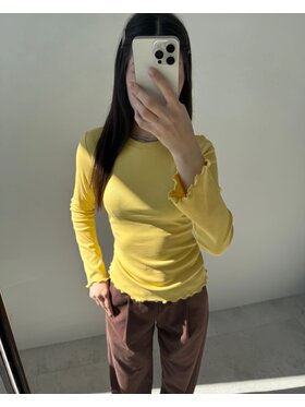 Le Songe Le Songe Longsleeve ELLA Żółty Basic Fit