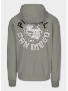 PITBULL PITBULL Bluza Bluza męska rozpinana z kapturem DOG SD L Zielony Regular Fit
