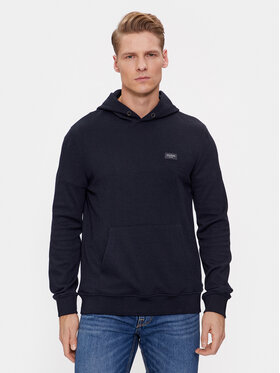 Guess Guess Džemperis ar kapuci Brand New Tech Stret M4RQ10 KC262 Tumši zils Regular Fit